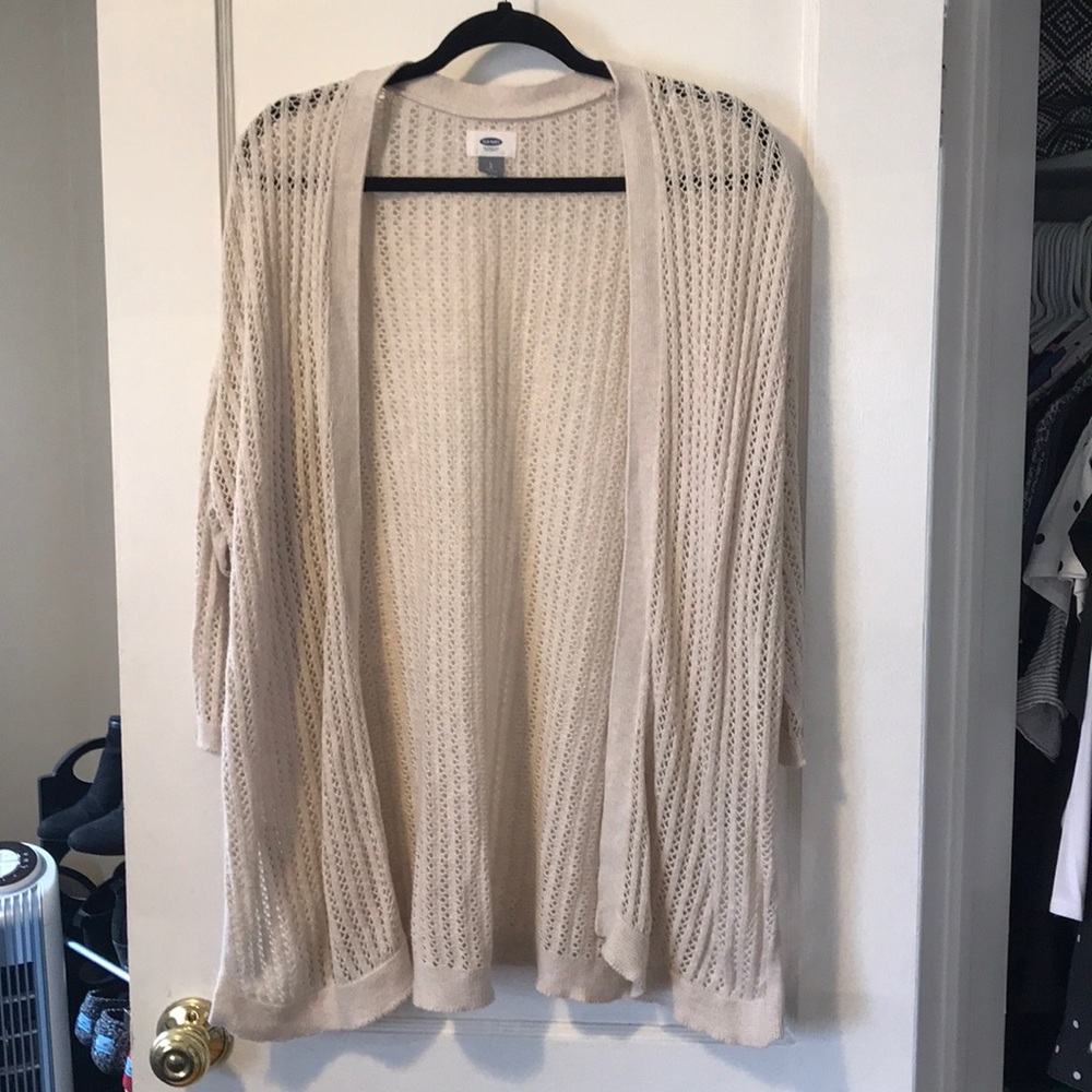 Knit sweater cardigan